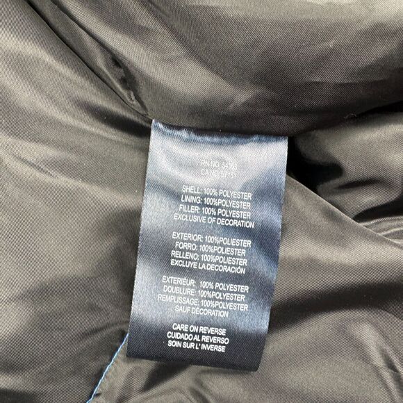 Club Room Mens Stretch Hooded Water-Resistant Puffer Jacket Blue XL - Picture 6 of 6